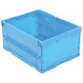 Vestil Folding Container, Blue, Plastic F-CRATE
